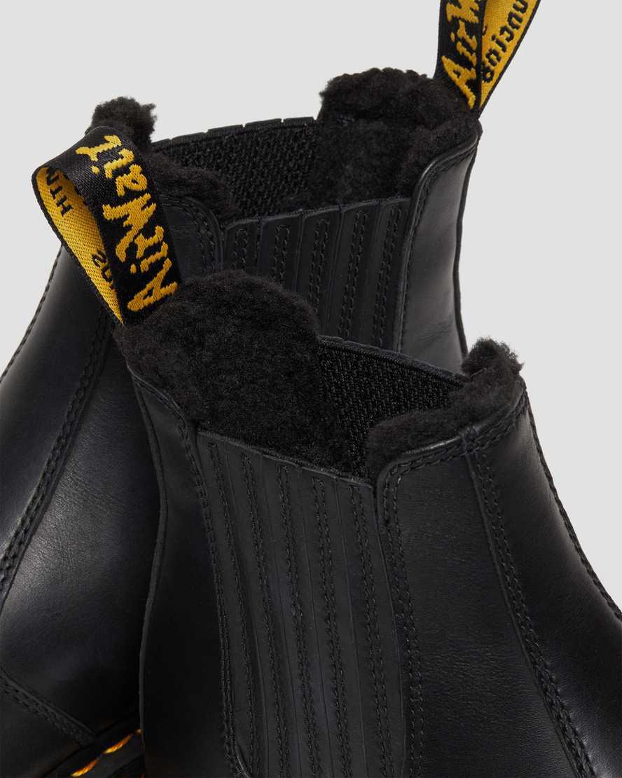 Dr Martens 2976 Wintergrip Leather Chelsea Winterstiefel Herren Schwarz | 581204-EWF