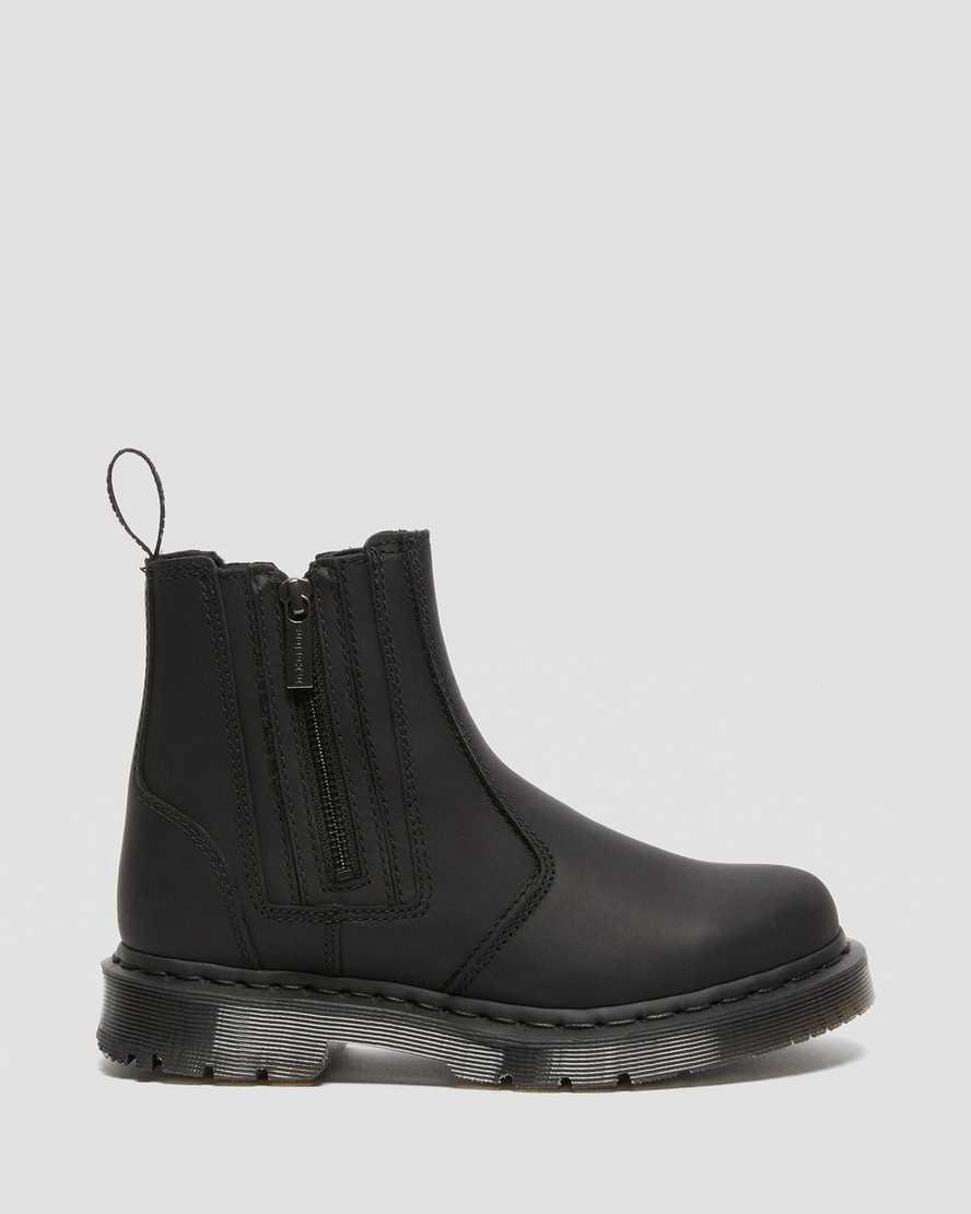 Dr Martens 2976 Wintergrip Zip Chelsea Stiefeletten Damen Schwarz | 043198-QOK