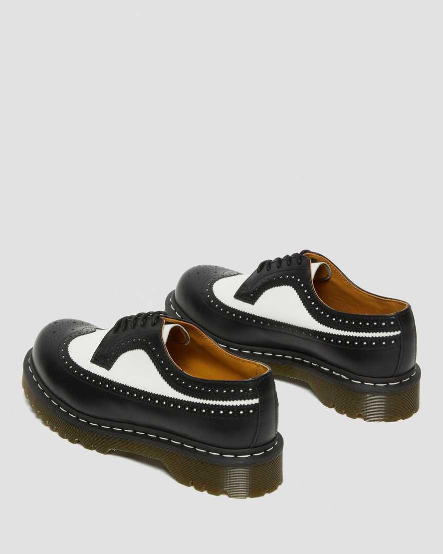 Dr Martens 3989 Bex Smooth Leather Brogue Plateauschuhe Herren Schwarz | 692430-LPU