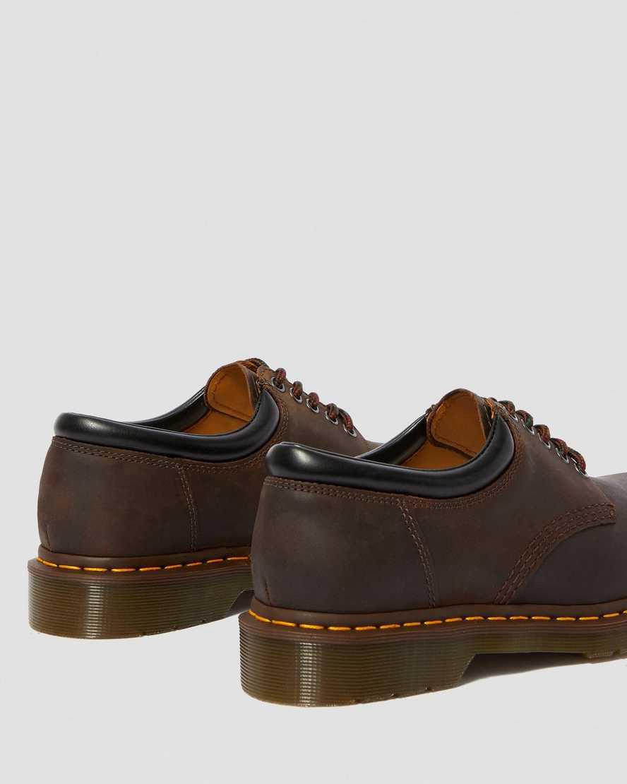 Dr Martens 8053 Crazy Horse Leather Casual Oxfords Schuhe Damen Braun | 583716-TMS