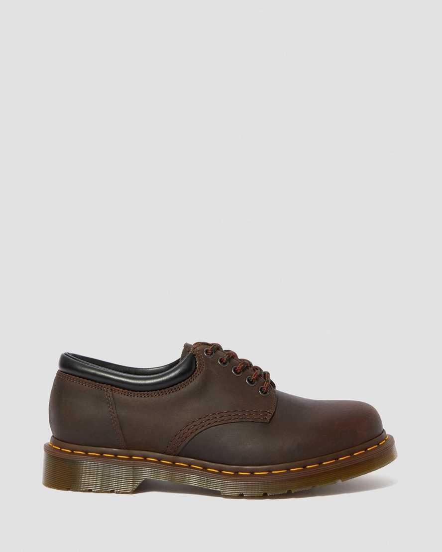 Dr Martens 8053 Crazy Horse Leather Casual Oxfords Schuhe Damen Braun | 583716-TMS
