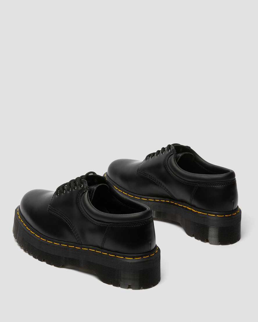Dr Martens 8053 Leather Casual Plateauschuhe Herren Schwarz | 129758-BKW
