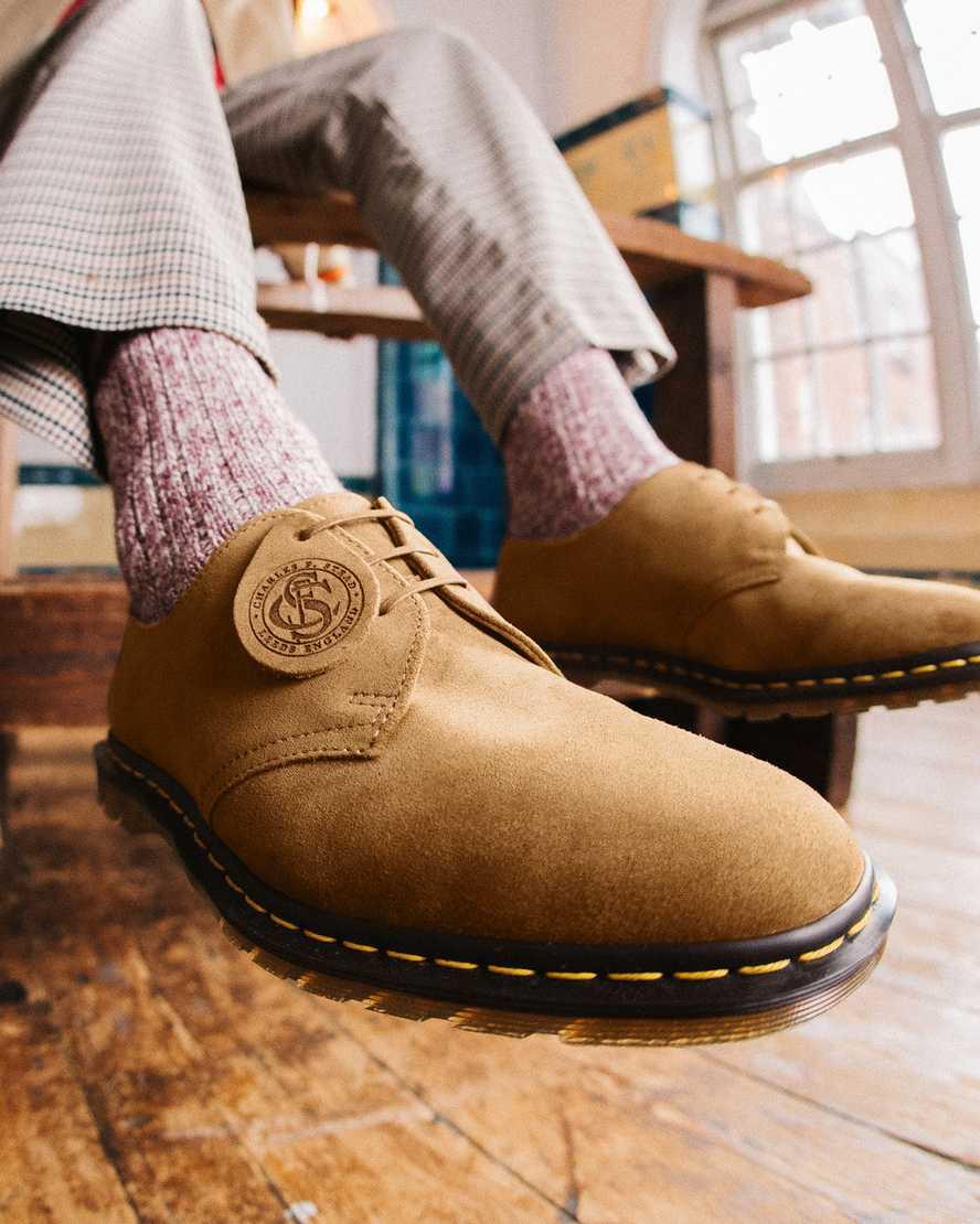 Dr Martens Archie II Made in England Suede Oxfords Schuhe Herren Dunkelbraun | 596873-ZNV