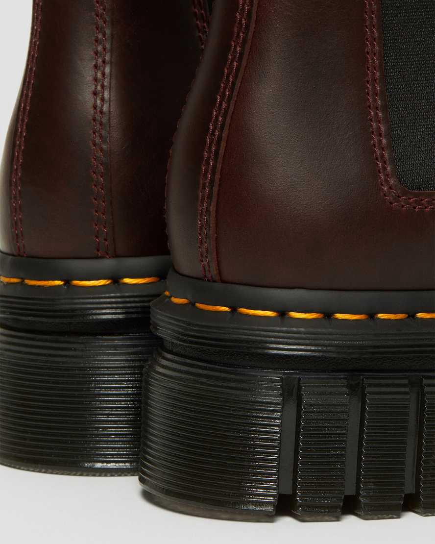 Dr Martens Audrick Brando Leather Chelsea Plateau Stiefel Herren Braun | 074261-JXE