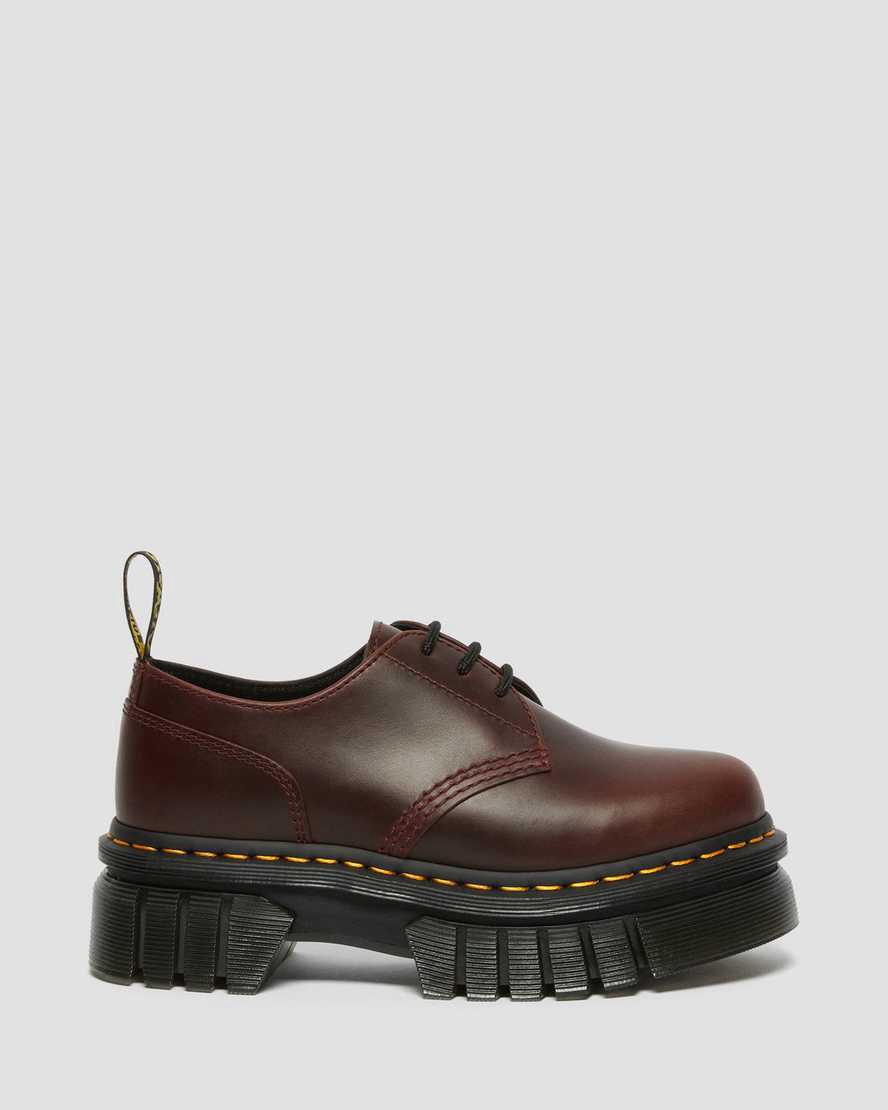 Dr Martens Audrick Brando Leather Platform Oxfords Schuhe Herren Braun | 159376-KJR