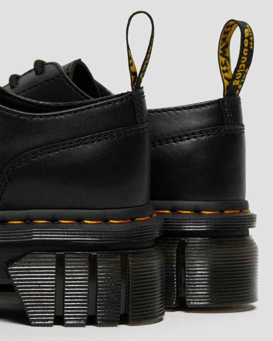 Dr Martens Audrick Nappa Leather Shoes Plateau Stiefel Herren Schwarz | 513608-GSU