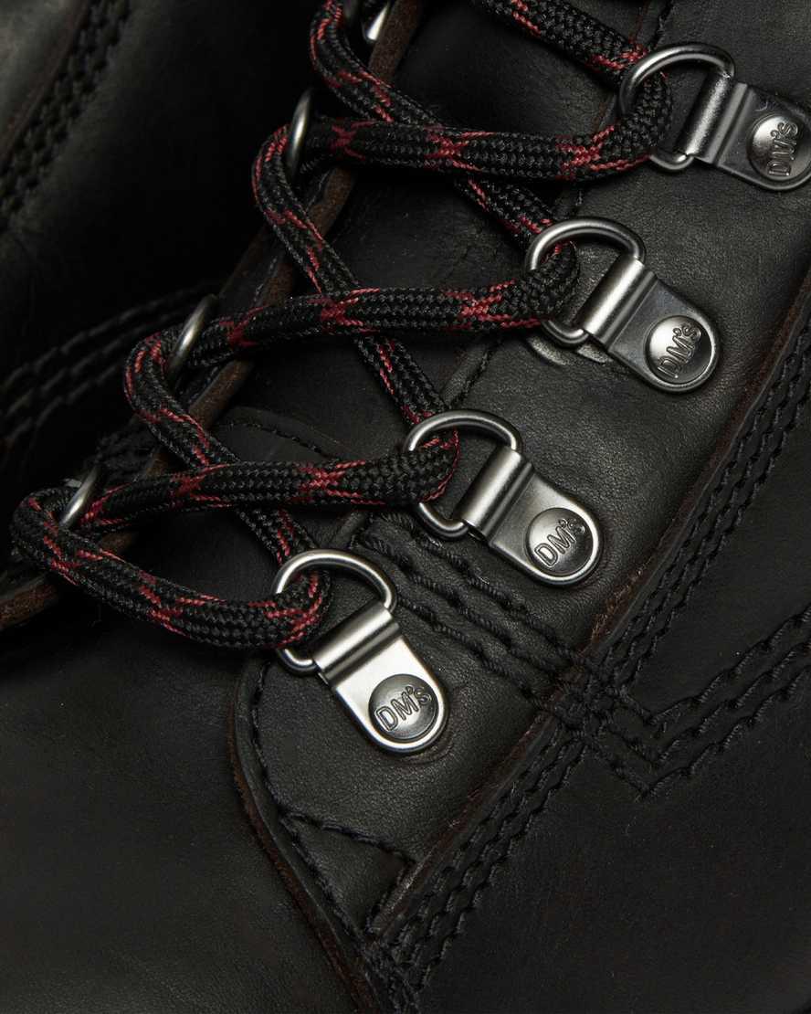 Dr Martens Barton Made in England Classic Oil Leather Stiefeletten Herren Schwarz | 709651-GHO