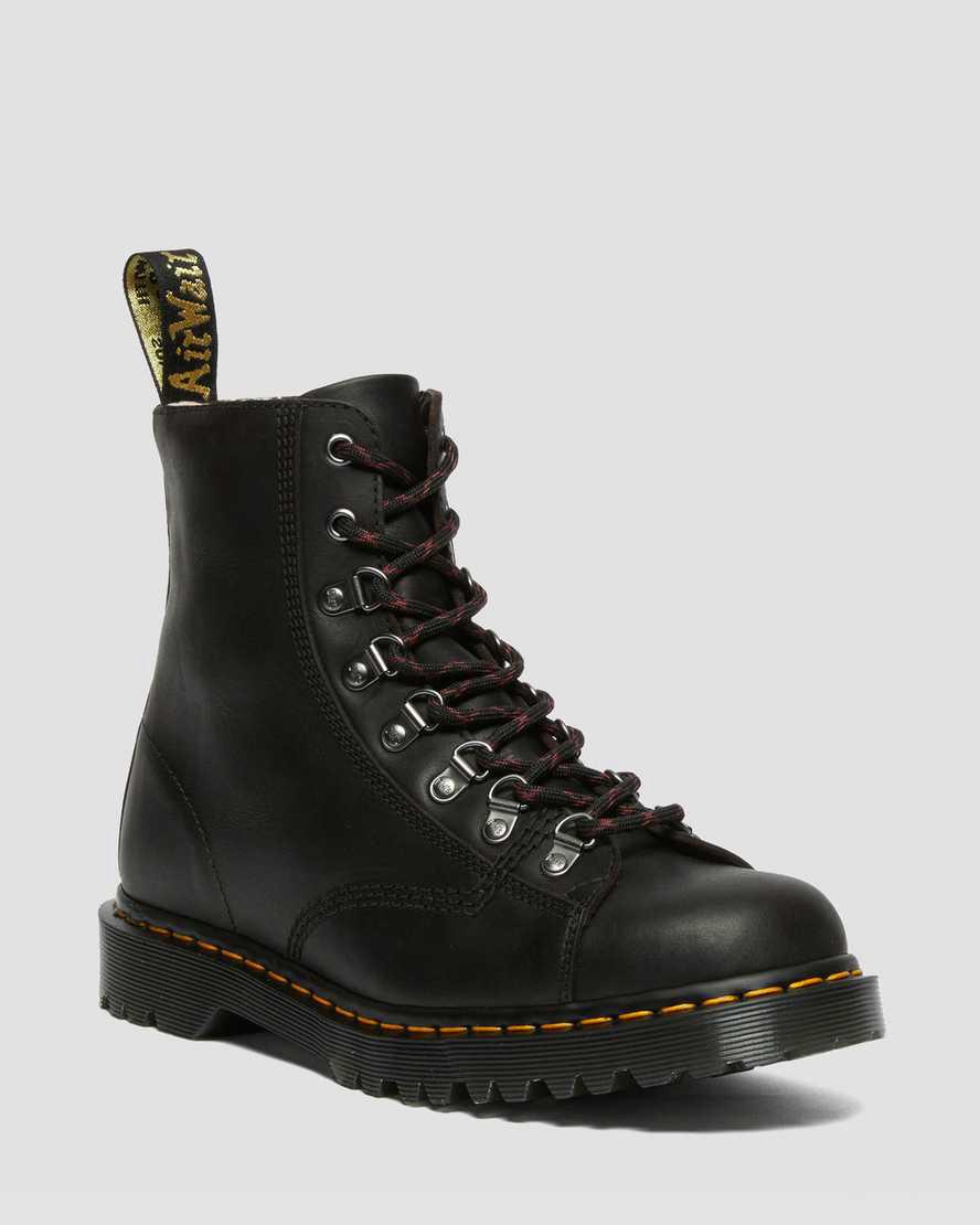 Dr Martens Barton Made in England Classic Oil Leather Stiefeletten Herren Schwarz | 709651-GHO