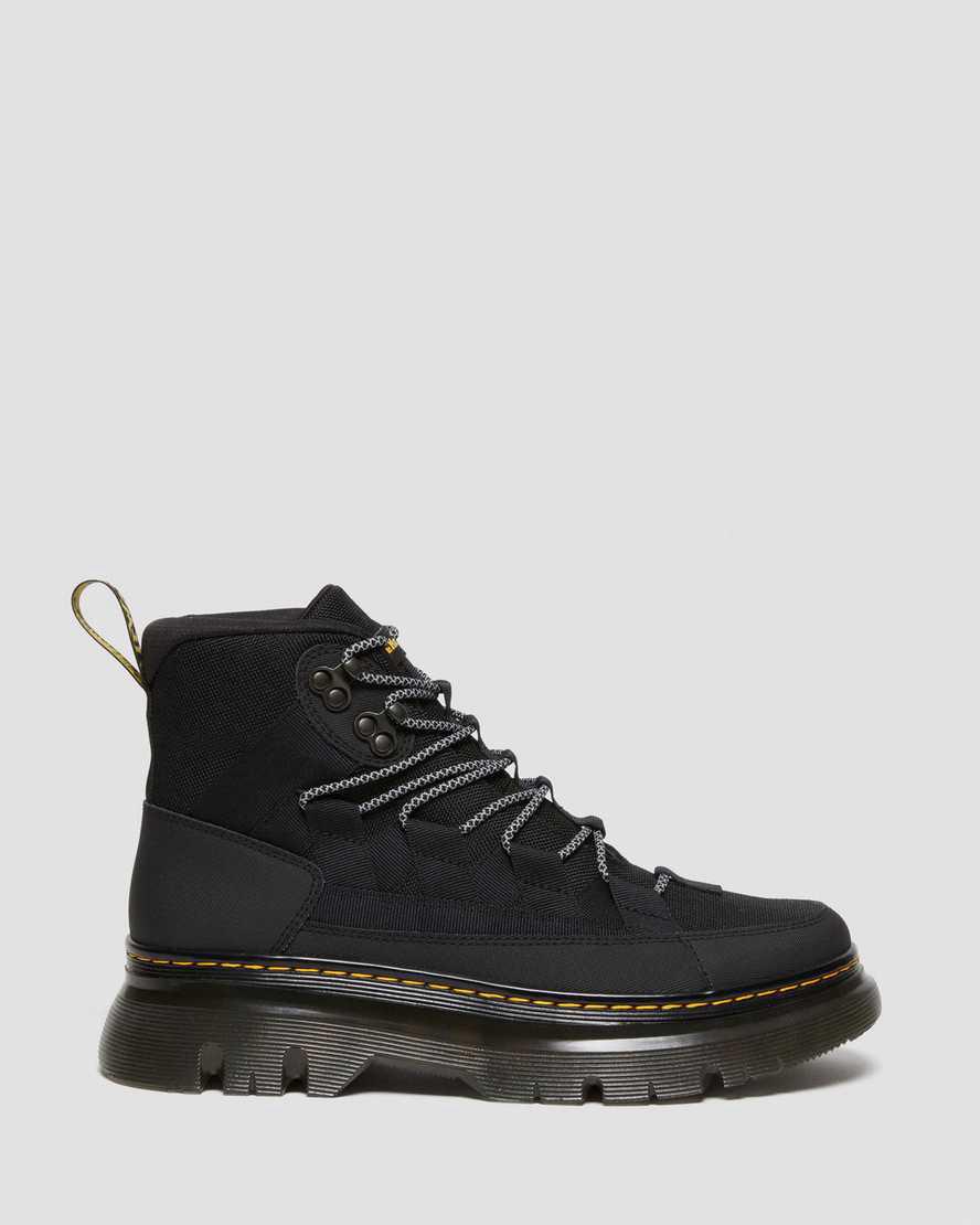 Dr Martens Boury Leather Stiefeletten Damen Schwarz | 021796-LSK