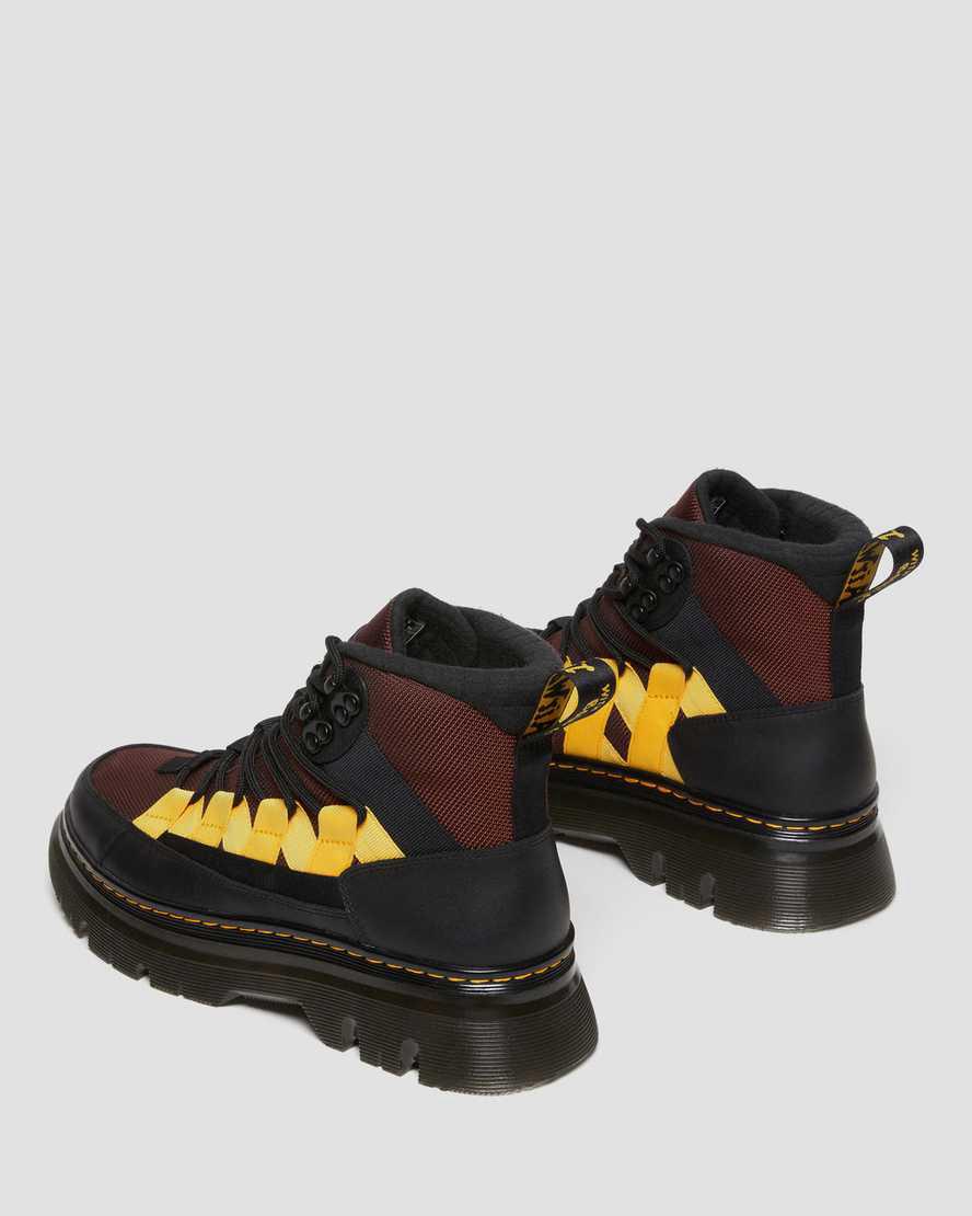 Dr Martens Boury Warmwair Contrast Stiefeletten Damen Black/Tan Ajax / 50/50 | 627549-KAJ
