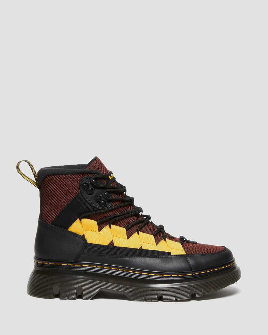 Dr Martens Boury Warmwair Contrast Stiefeletten Damen Black/Tan Ajax / 50/50 | 627549-KAJ