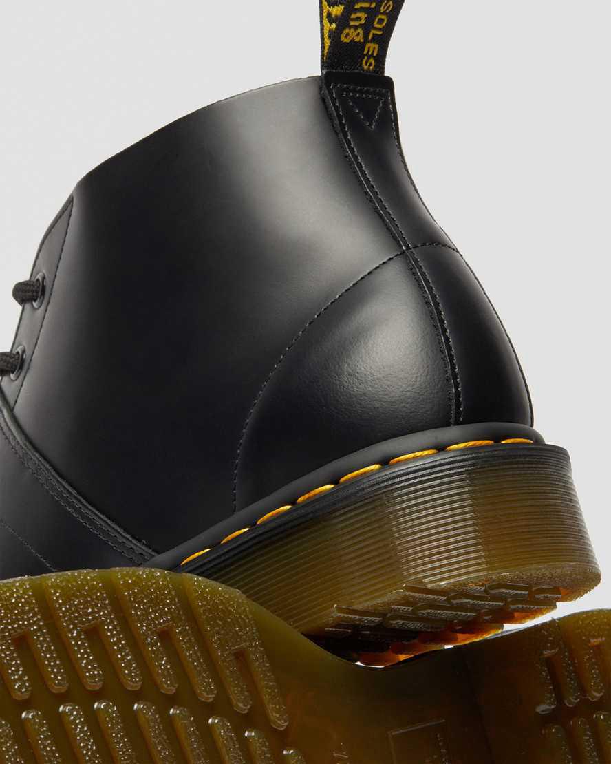 Dr Martens Church Smooth Leather Monkey Originals Boots Damen Schwarz | 523960-BHG