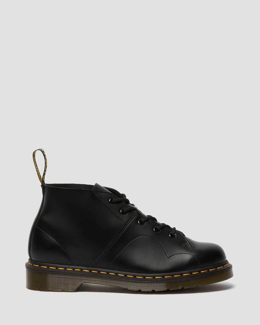 Dr Martens Church Smooth Leather Monkey Originals Boots Damen Schwarz | 523960-BHG