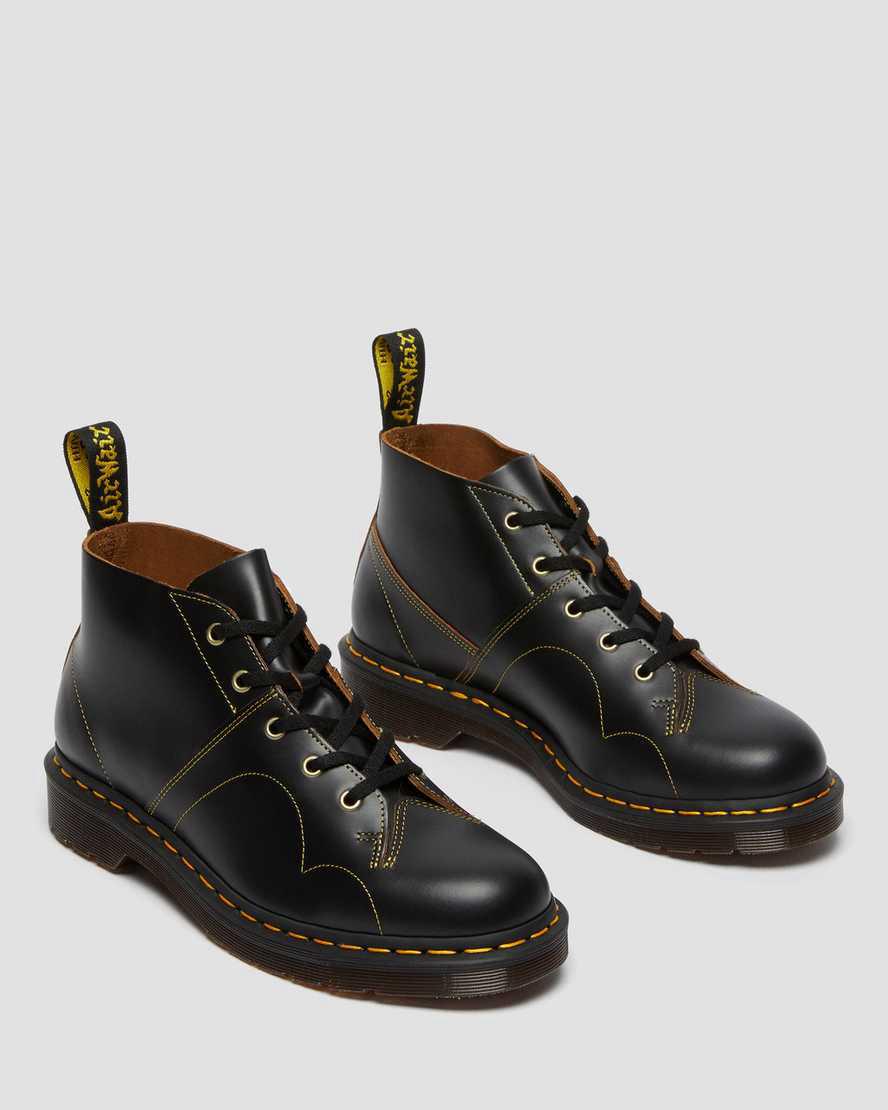 Dr Martens Church Vintage Monkey Stiefeletten Herren Schwarz | 267159-DHY