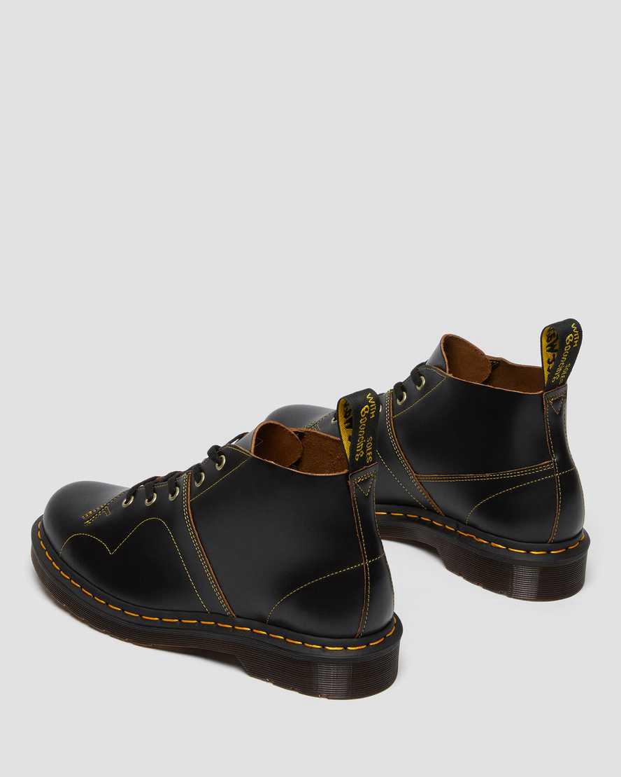 Dr Martens Church Vintage Monkey Stiefeletten Herren Schwarz | 267159-DHY