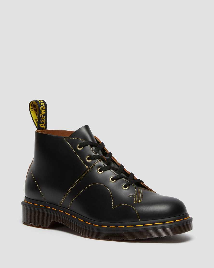 Dr Martens Church Vintage Monkey Stiefeletten Herren Schwarz | 267159-DHY