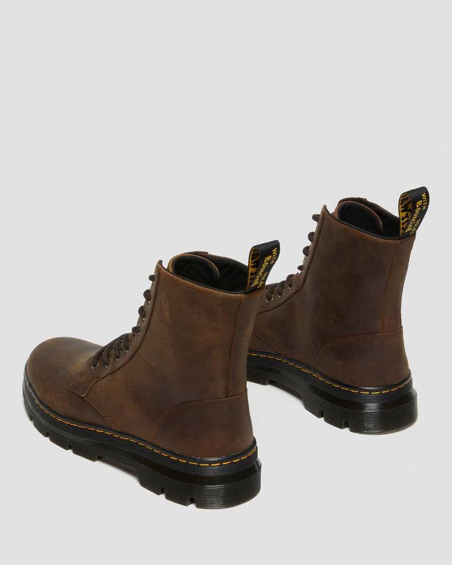 Dr Martens Combs Crazy Horse Leather Freizeitstiefel Herren Braun | 948513-KAJ