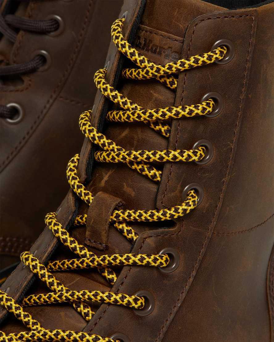 Dr Martens Combs Crazy Horse Leather Stiefeletten Herren Braun | 180364-PNI