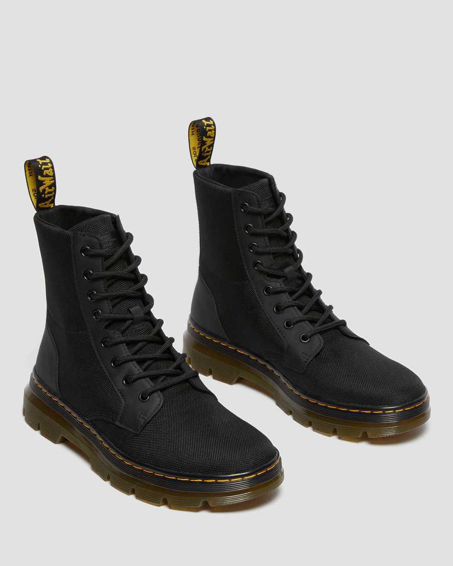 Dr Martens Combs Poly Freizeitstiefel Herren Schwarz | 756832-PJC