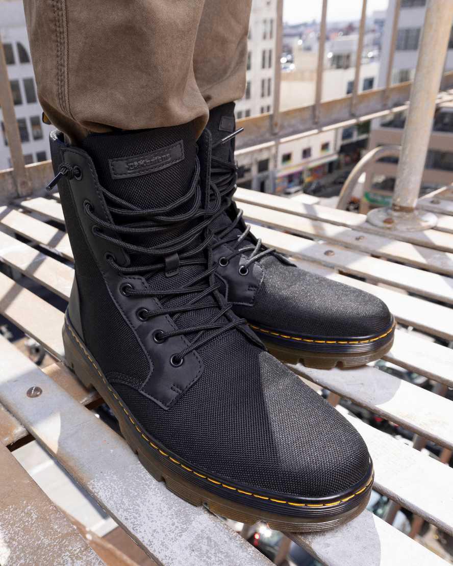 Dr Martens Combs Poly Stiefeletten Herren Schwarz | 018476-GJN