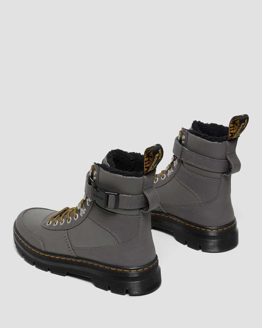 Dr Martens Combs Tech Faux Fur-Lined Casual Winterstiefel Herren Grau | 832195-TQV