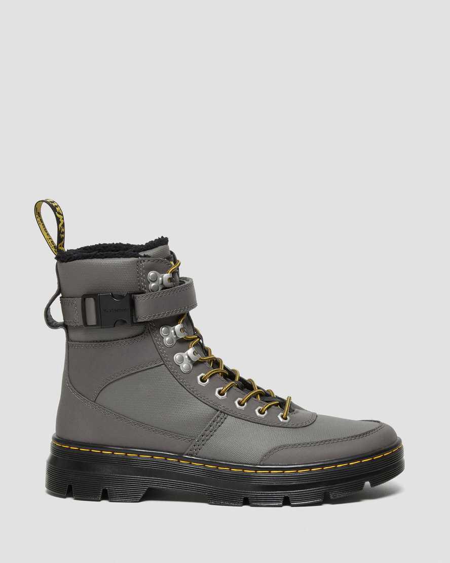 Dr Martens Combs Tech Faux Fur-Lined Casual Winterstiefel Herren Grau | 832195-TQV