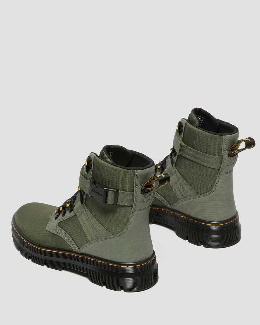 Dr Martens Combs Tech II Poly Stiefeletten Herren Khaki Grün | 435791-MGC
