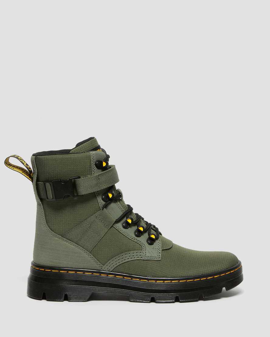 Dr Martens Combs Tech II Poly Stiefeletten Herren Khaki Grün | 435791-MGC