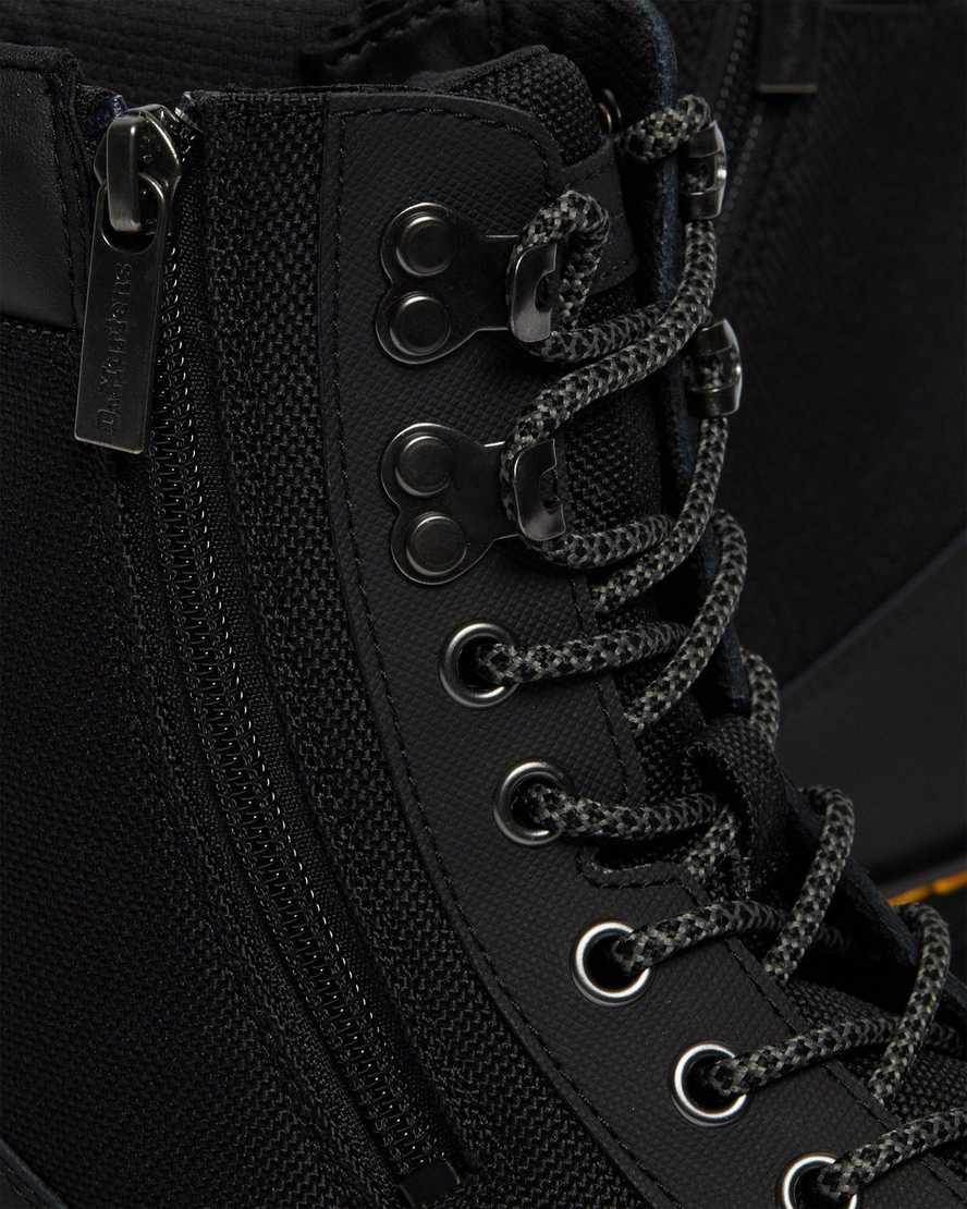 Dr Martens Combs Zip Stiefeletten Herren Schwarz | 603954-KIS