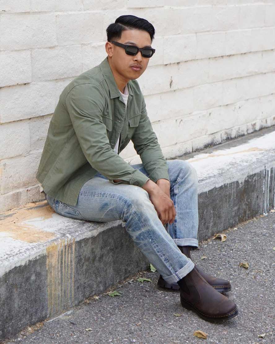 Dr Martens Embury Crazy Horse Leather Stiefeletten Herren Braun | 354782-INR