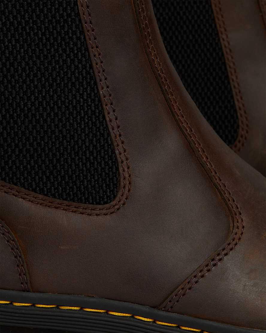 Dr Martens Embury Crazy Horse Leather Stiefeletten Herren Braun | 354782-INR