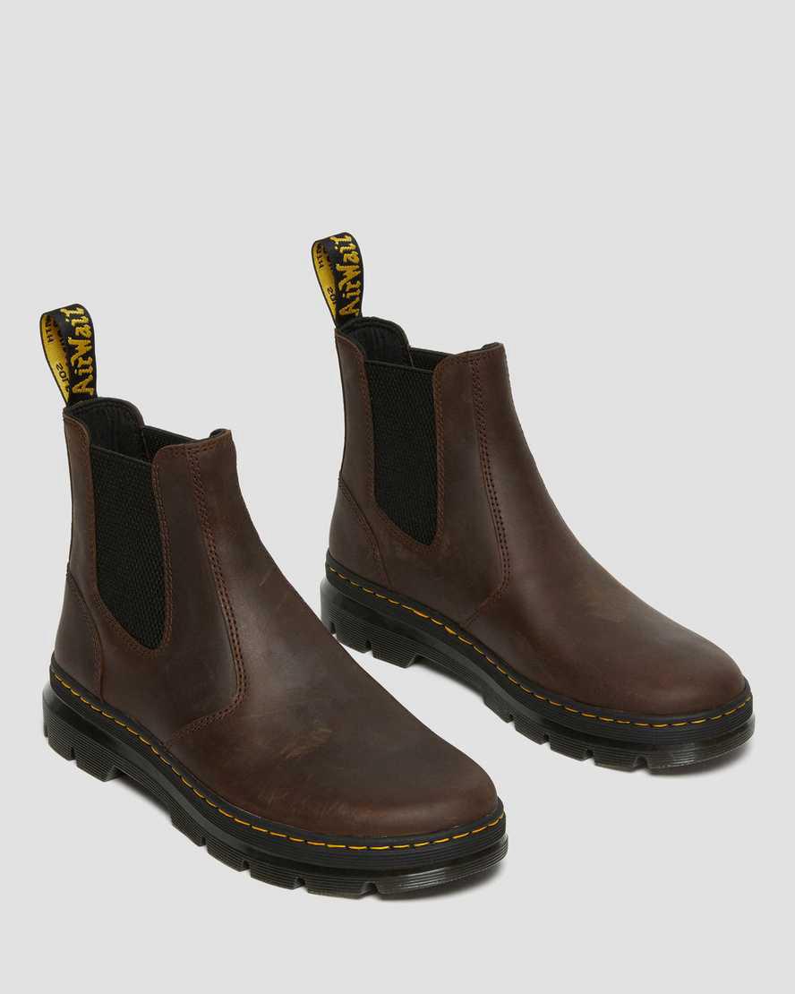 Dr Martens Embury Crazy Horse Leather Stiefeletten Herren Braun | 354782-INR
