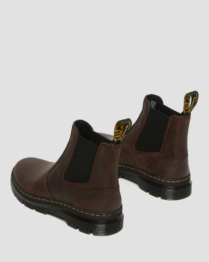 Dr Martens Embury Crazy Horse Leather Stiefeletten Herren Braun | 354782-INR