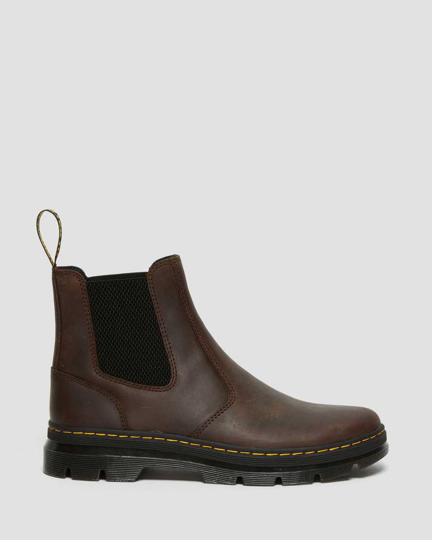 Dr Martens Embury Crazy Horse Leather Stiefeletten Herren Braun | 354782-INR