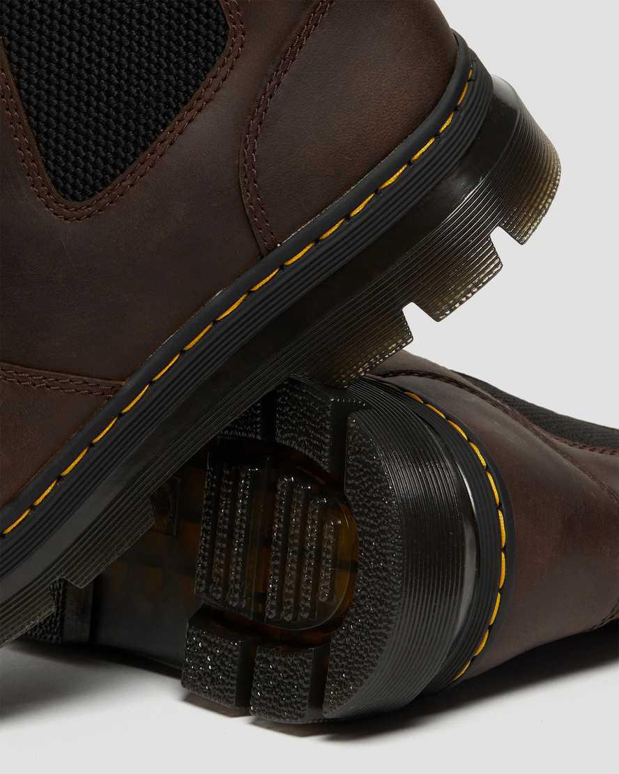 Dr Martens Embury Crazy Horse Leather Stiefeletten Herren Braun | 354782-INR