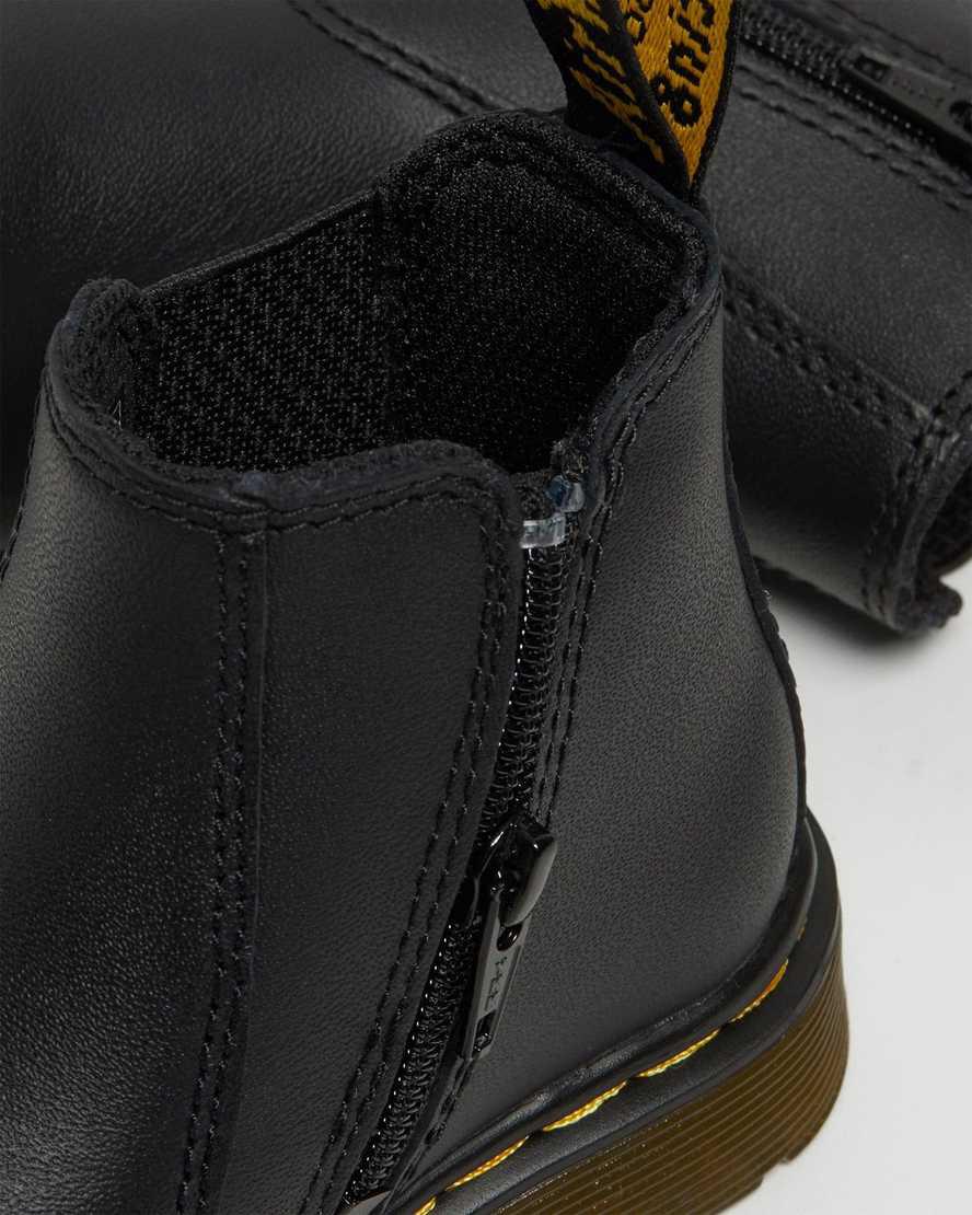 Dr Martens Infant/Toddler 2976 Softy T Leather Chelsea Stiefel Kinder Schwarz | 297610-EXP