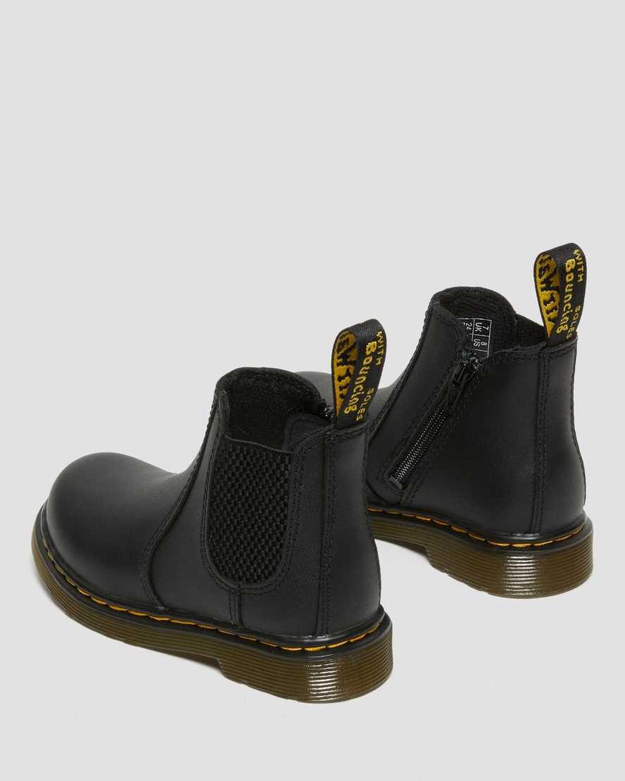 Dr Martens Infant/Toddler 2976 Softy T Leather Chelsea Stiefel Kinder Schwarz | 297610-EXP