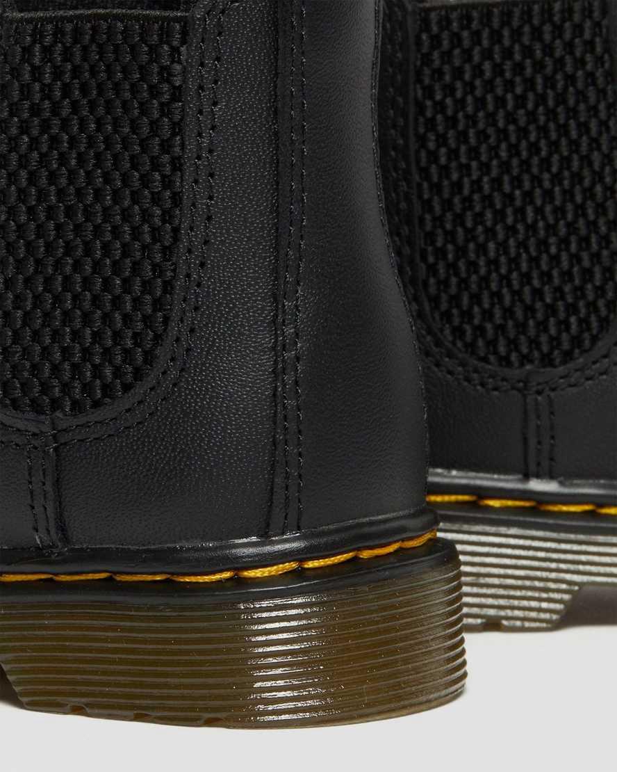 Dr Martens Infant/Toddler 2976 Softy T Leather Chelsea Stiefel Kinder Schwarz | 297610-EXP