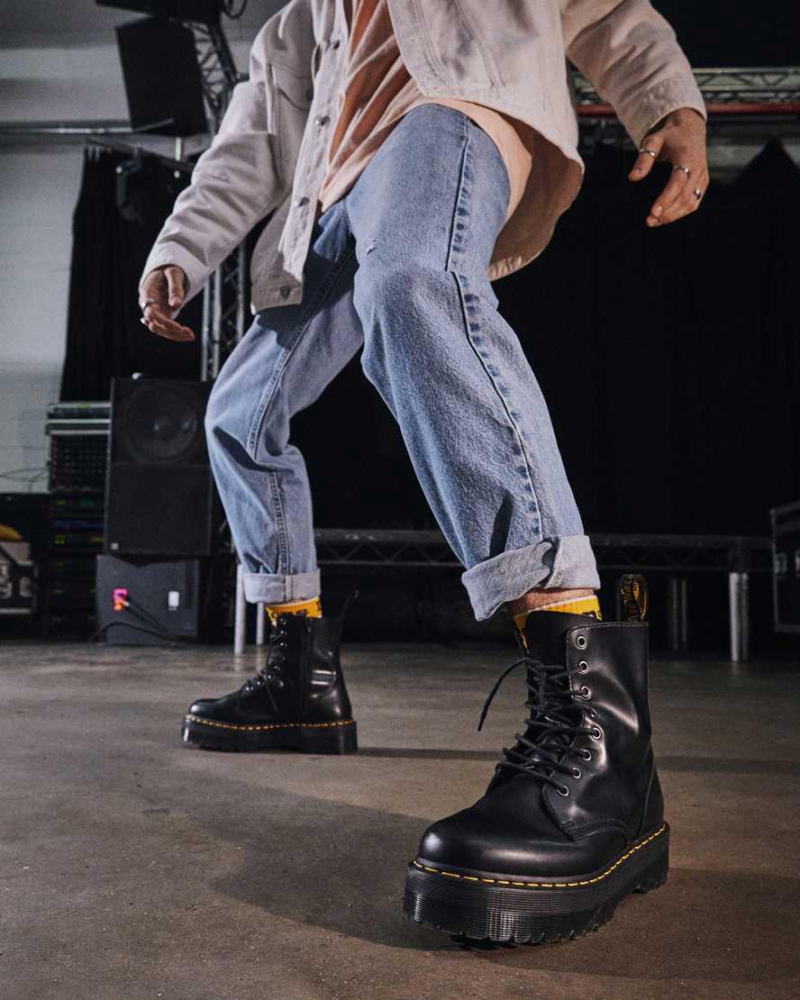 Dr Martens Jadon | Official Plateau Stiefel Damen Schwarz | 083462-MXU