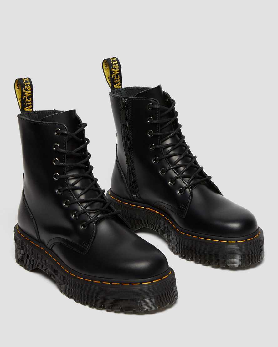 Dr Martens Jadon | Official Plateau Stiefel Damen Schwarz | 083462-MXU