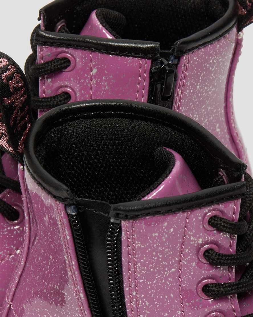 Dr Martens Junior 1460 Glitter Schnürstiefel Kinder Rosa | 921534-WUC