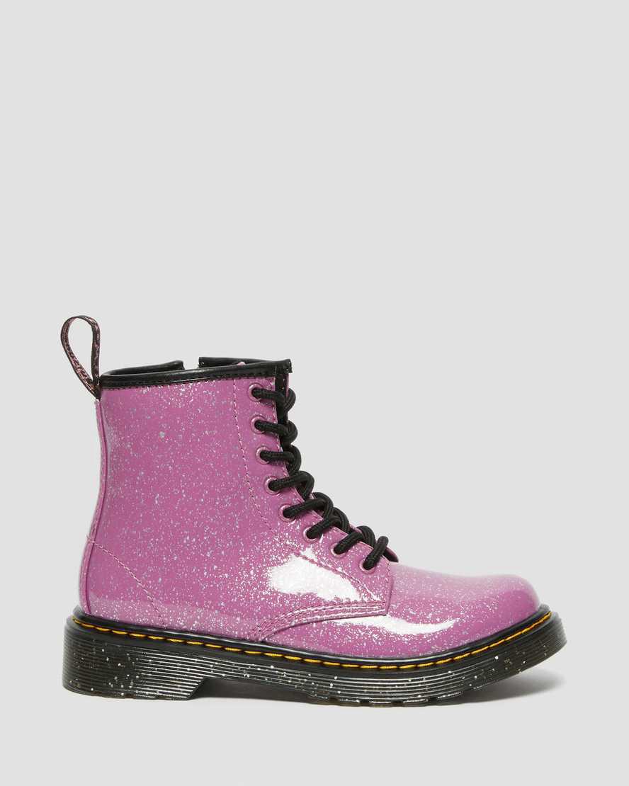 Dr Martens Junior 1460 Glitter Schnürstiefel Kinder Rosa | 921534-WUC