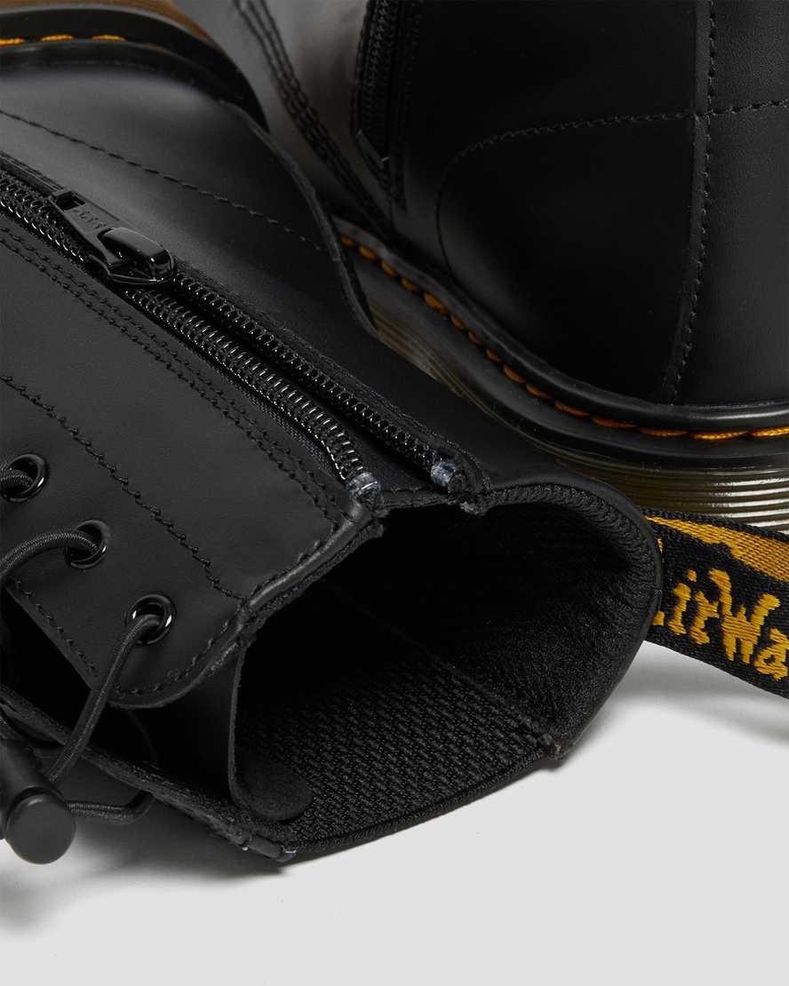 Dr Martens Junior 1460 Harper Leather Stiefel Kinder Schwarz | 246109-QCN