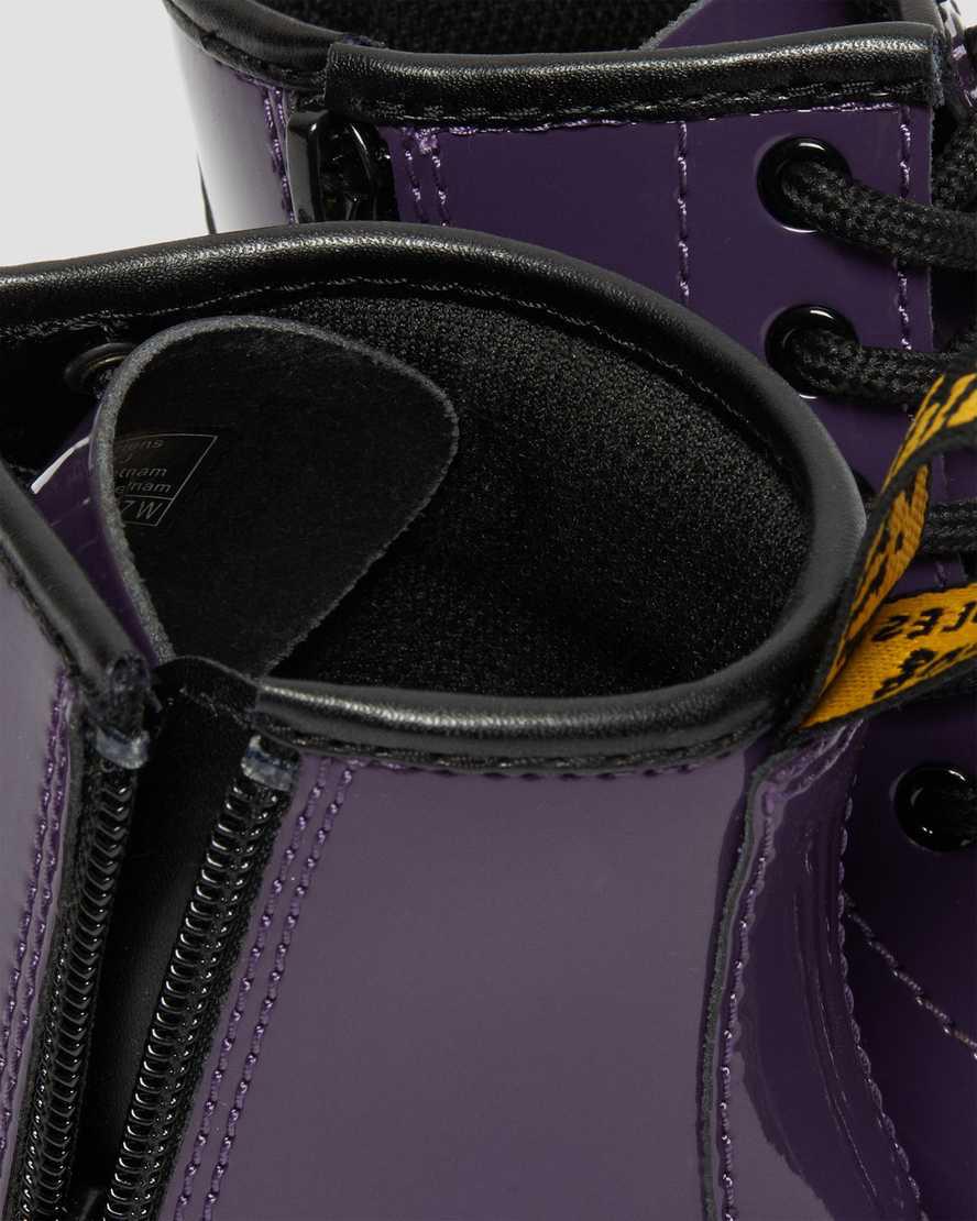 Dr Martens Junior 1460 Patent Leather Schnürstiefel Kinder Blackcurrant Lamper | 901483-RJM