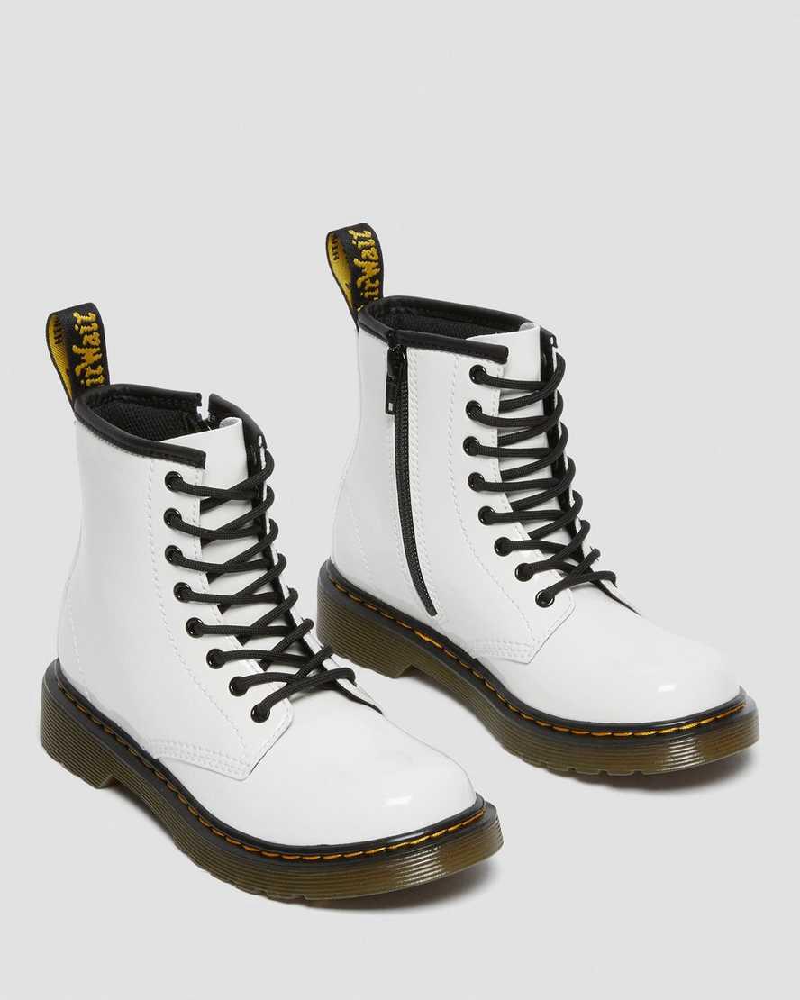 Dr Martens Junior 1460 Patent Leather Schnürstiefel Kinder Lamper | 915273-KJW