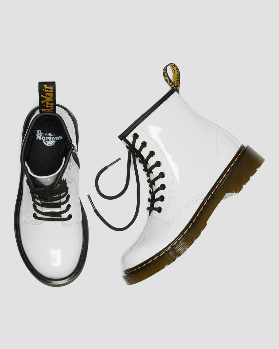 Dr Martens Junior 1460 Patent Leather Schnürstiefel Kinder Lamper | 915273-KJW