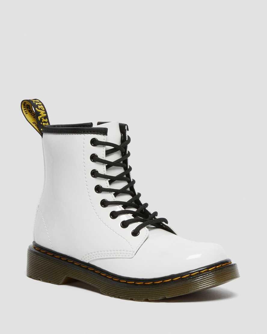 Dr Martens Junior 1460 Patent Leather Schnürstiefel Kinder Lamper | 915273-KJW