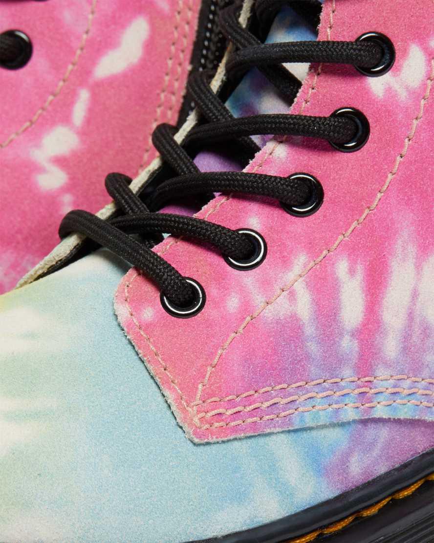 Dr Martens Junior 1460 Tie Dye Schnürstiefel Kinder Multi Tie Dye | 065431-JLH