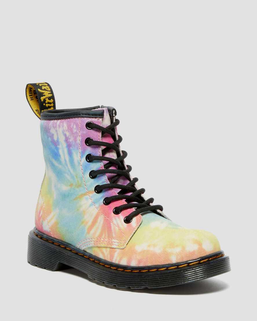 Dr Martens Junior 1460 Tie Dye Schnürstiefel Kinder Multi Tie Dye | 065431-JLH