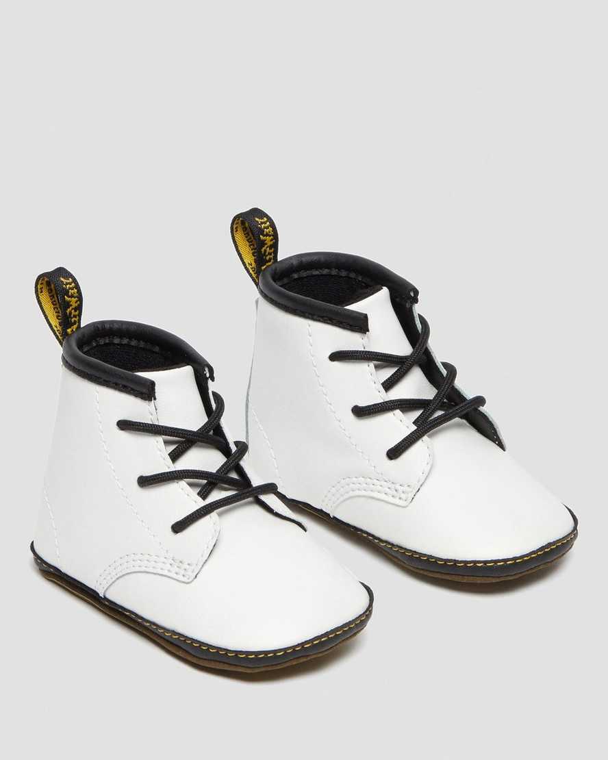 Dr Martens Newborn 1460 Auburn Leather Stiefeletten Kinder Weiß | 580724-BOF